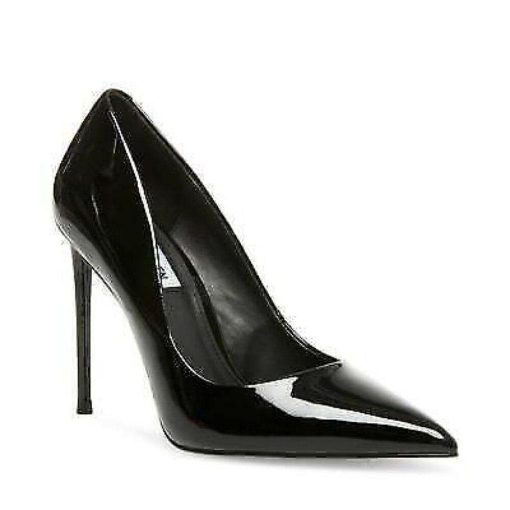 Steve Madden Black Patent High Heel Pointed Toe Stiletto Pumps
